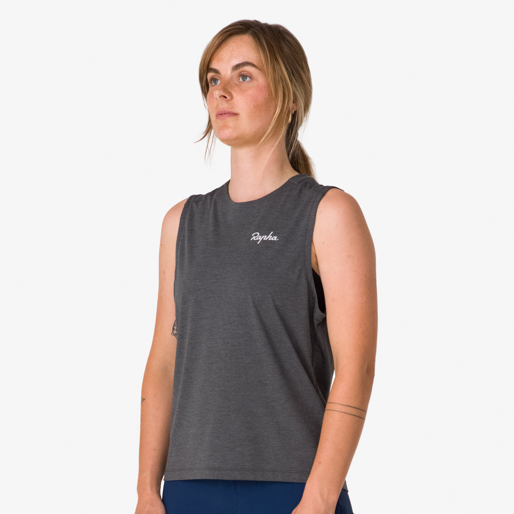 Women's Trail Tank - Black/Light Grey