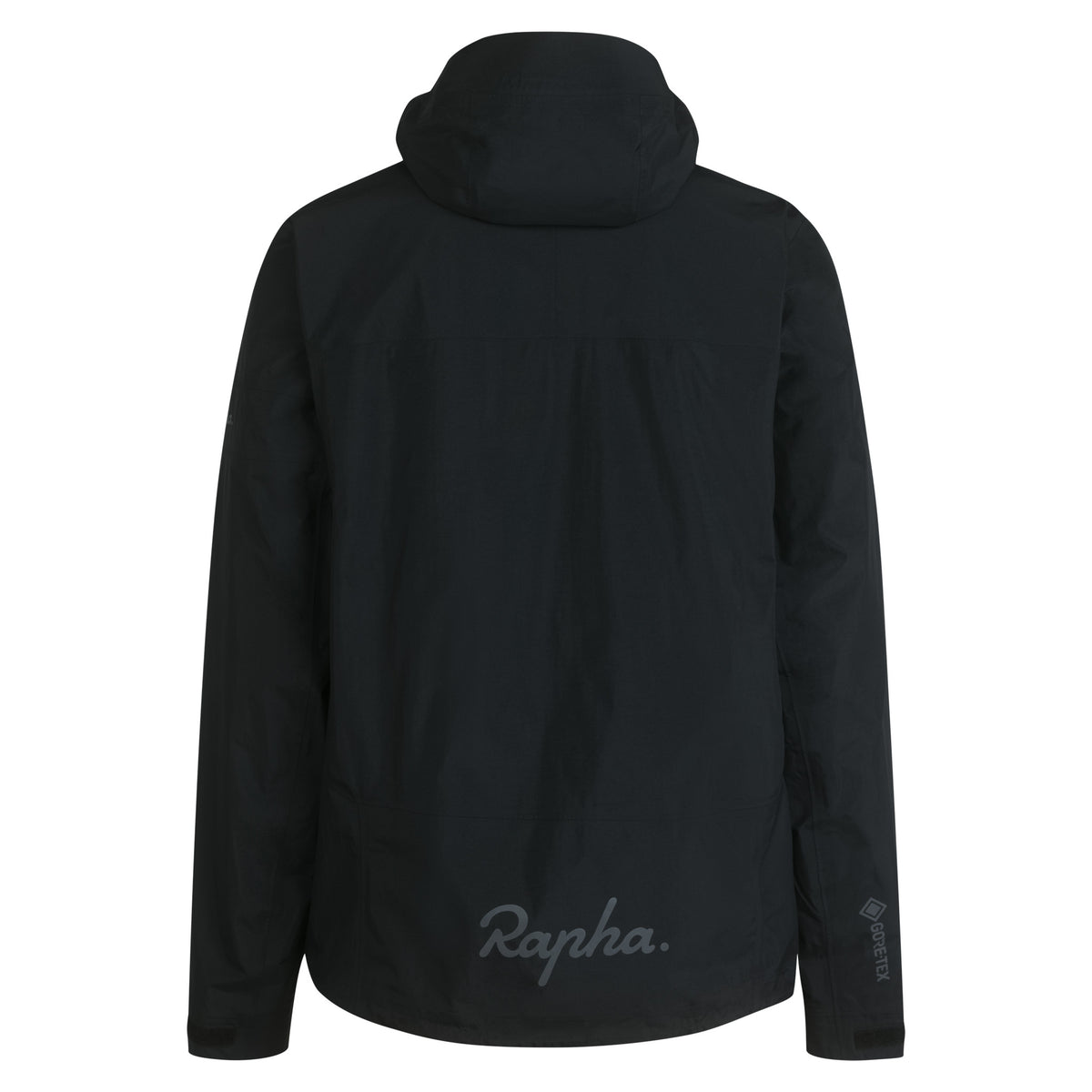 Men's Gore-Tex Hooded Rain Jacket - Black/Carbon Grey