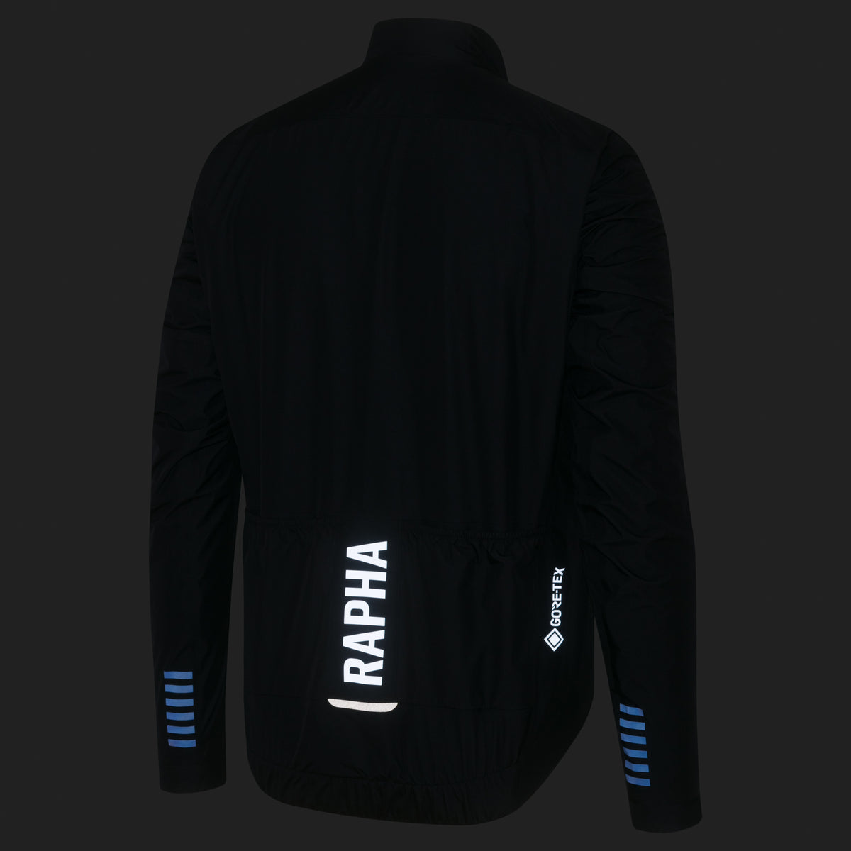Men's Pro Team Insulated GORE-TEX Rain Jacket - Dark Navy/White