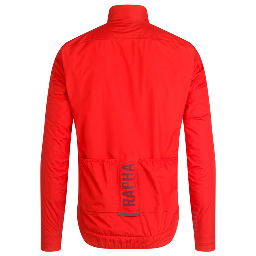 Men's Pro Team Insulated GORE-TEX Rain Jacket - Red/Dark Red