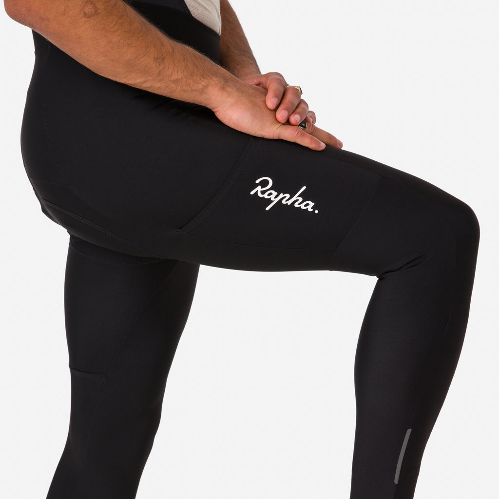 Men's Core Cargo Winter Tights with Pad - Black/Black