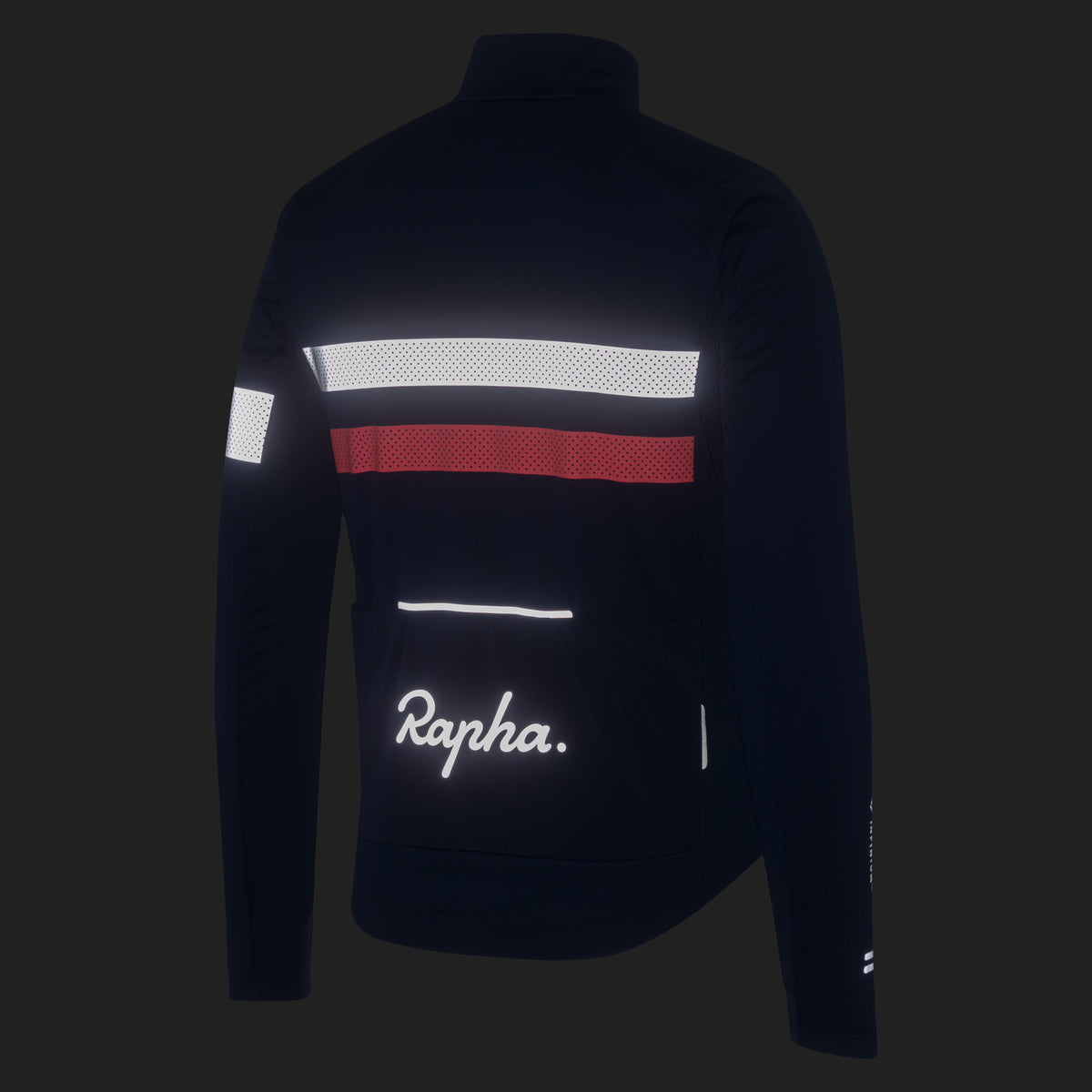 Men's Brevet Long Sleeve Windstopper Jersey - Navy/Hi-Vis Pink