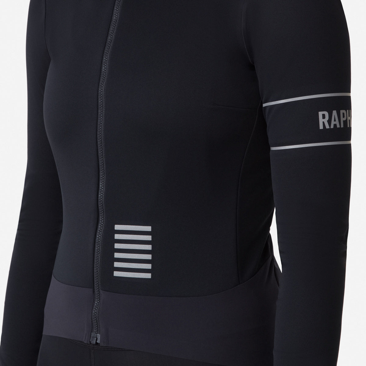 Women's Pro Team LS Windstopper Jersey - Black/Black