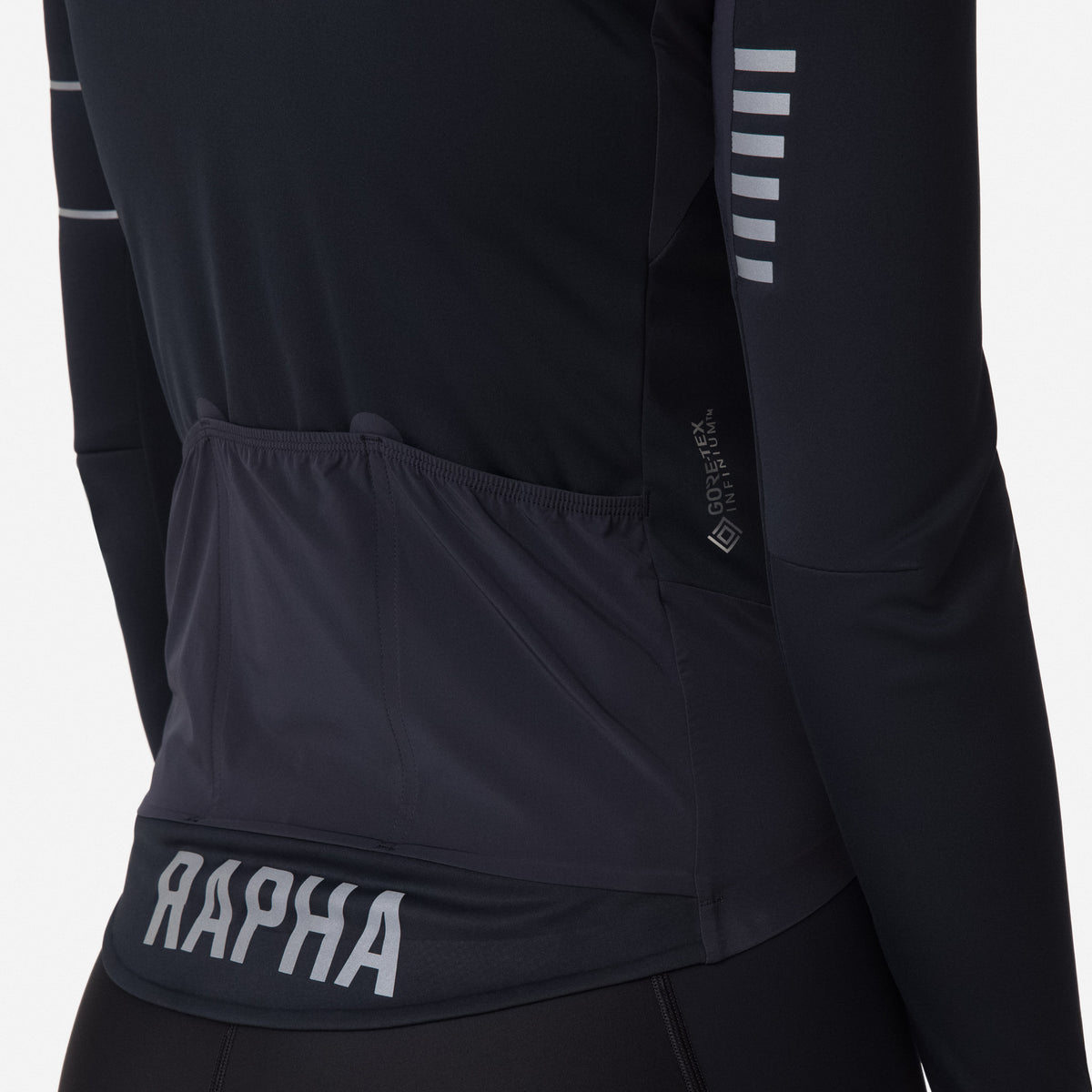 Women's Pro Team LS Windstopper Jersey - Black/Black