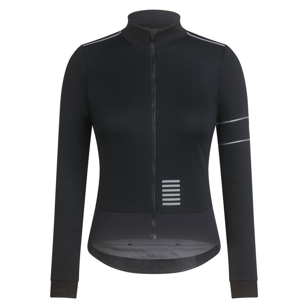 Women's Pro Team LS Windstopper Jersey - Black/Black
