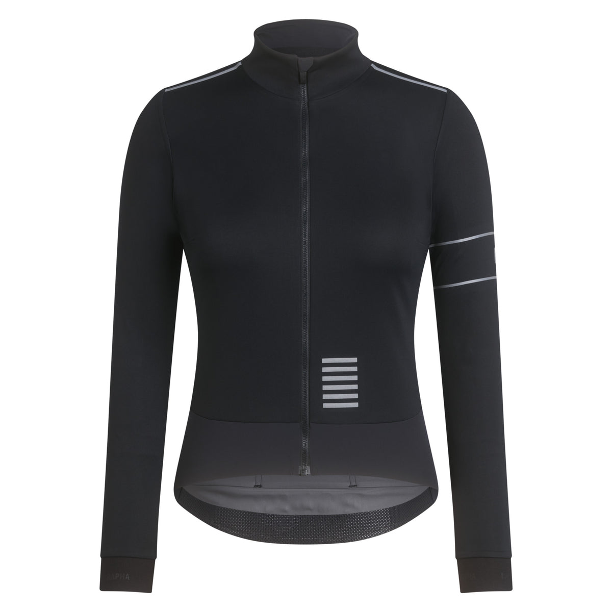 Women's Pro Team LS Windstopper Jersey - Black/Black