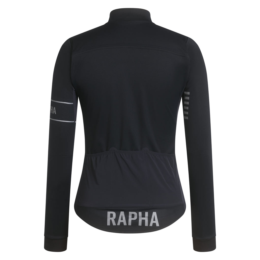 Women's Pro Team LS Windstopper Jersey - Black/Black