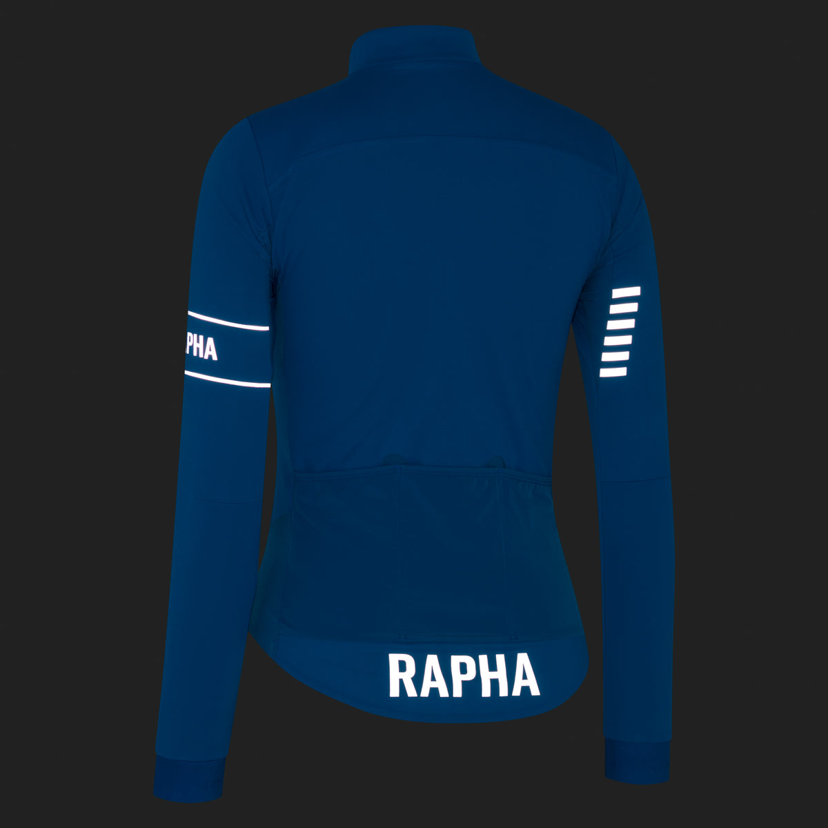 Women's Pro Team LS Windstopper Jersey - Petrol Blue/Silver Reflective