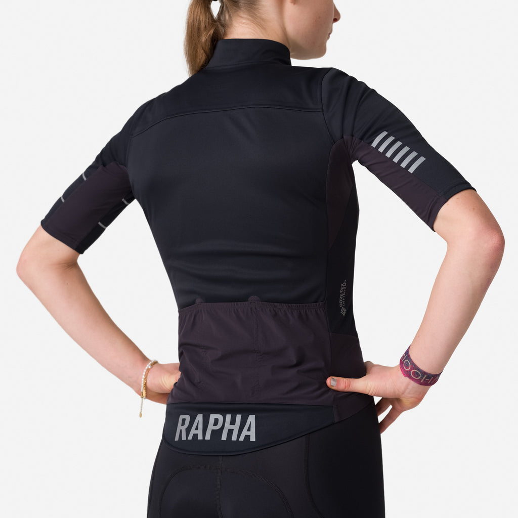 Women's Pro Team Windstopper Jersey - Black/Silver