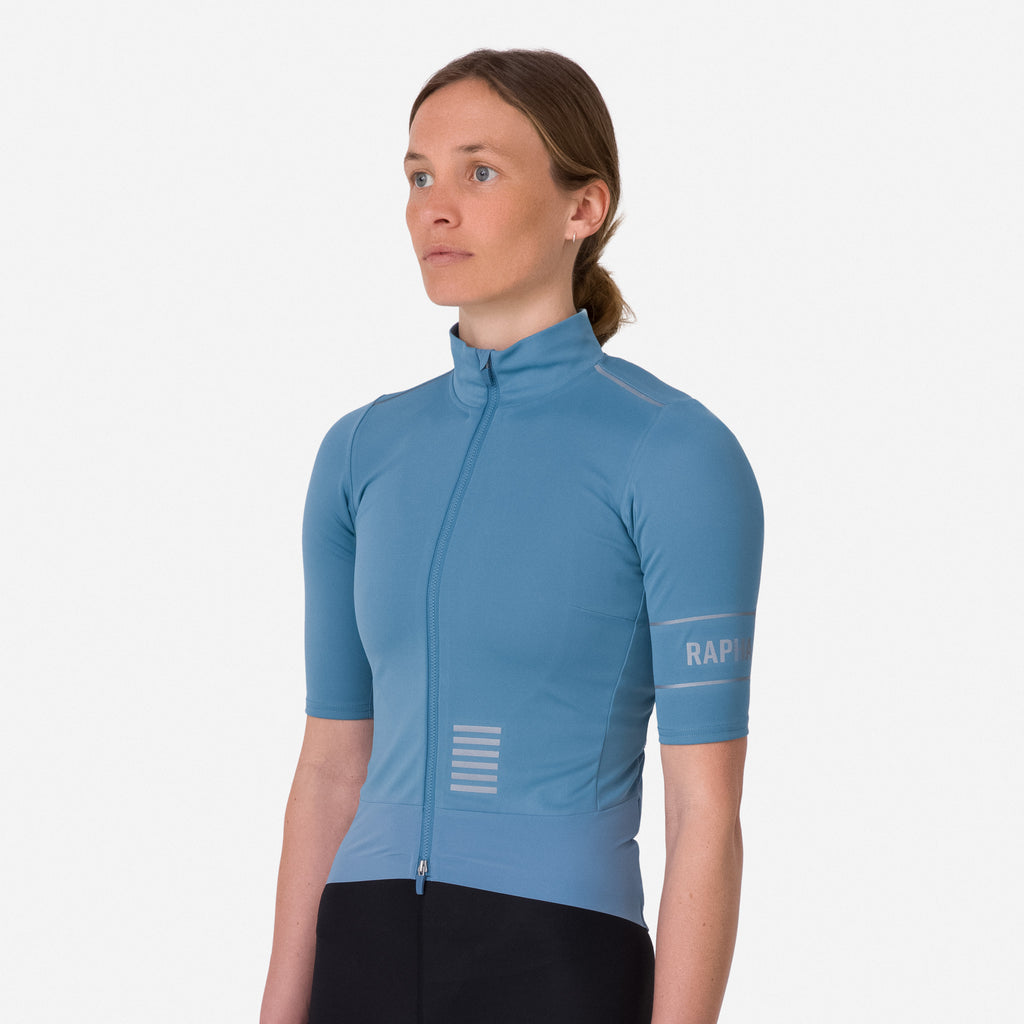 Women's Pro Team Windstopper Jersey - Provincial Blue / Silver Reflective