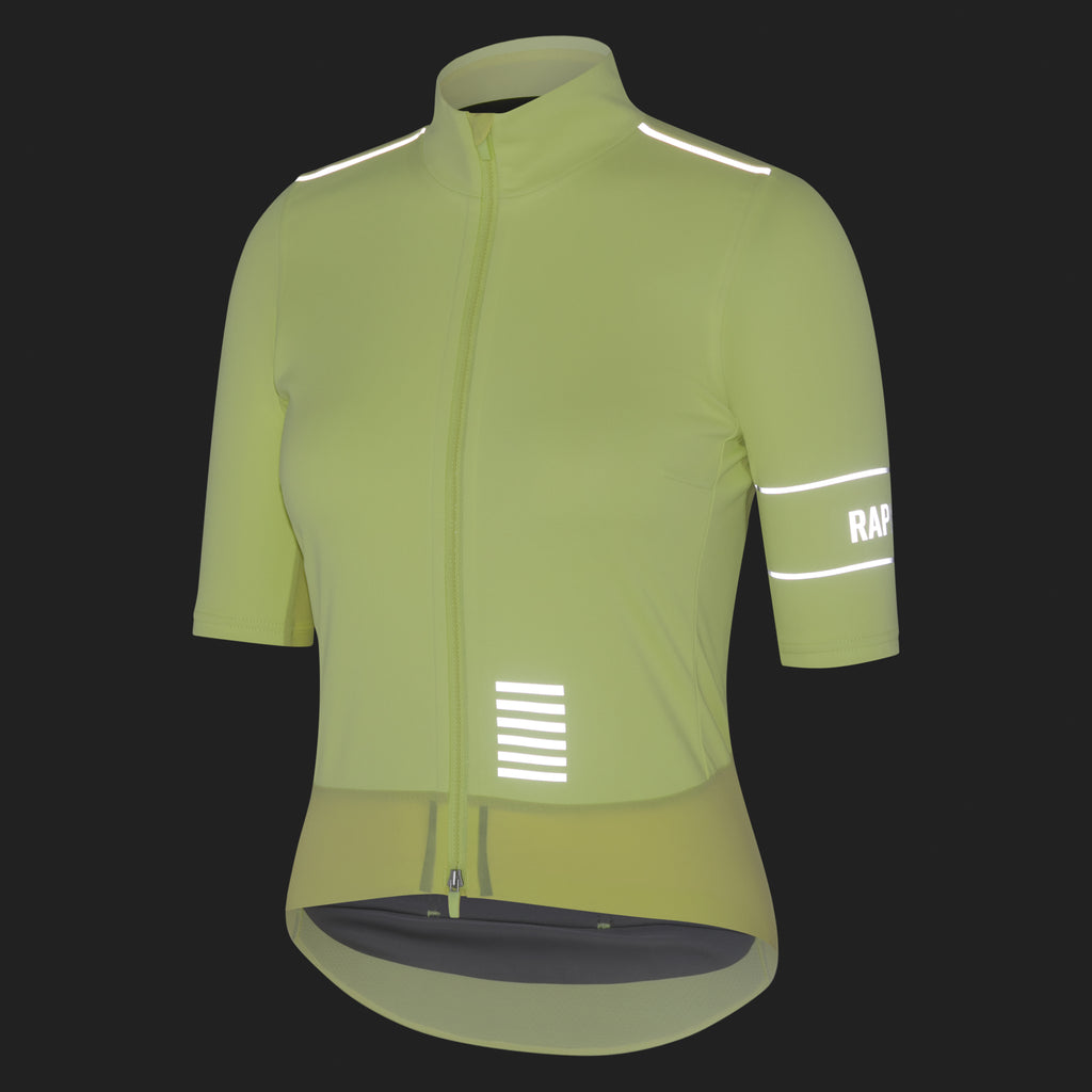Women's Pro Team Windstopper Jersey - Lime Green/Silver