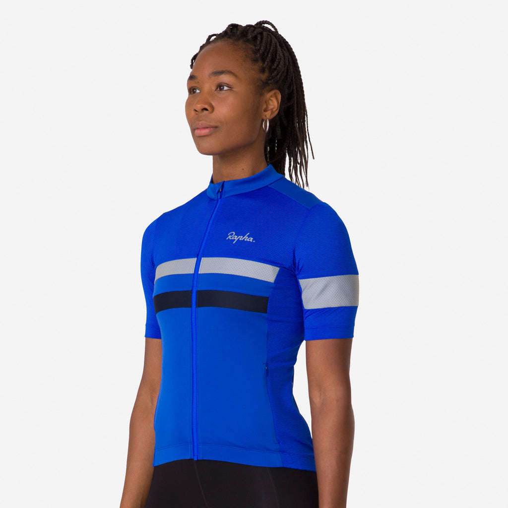 Women's Brevet Lightweight Jersey - Ultramarine/Deep Indigo