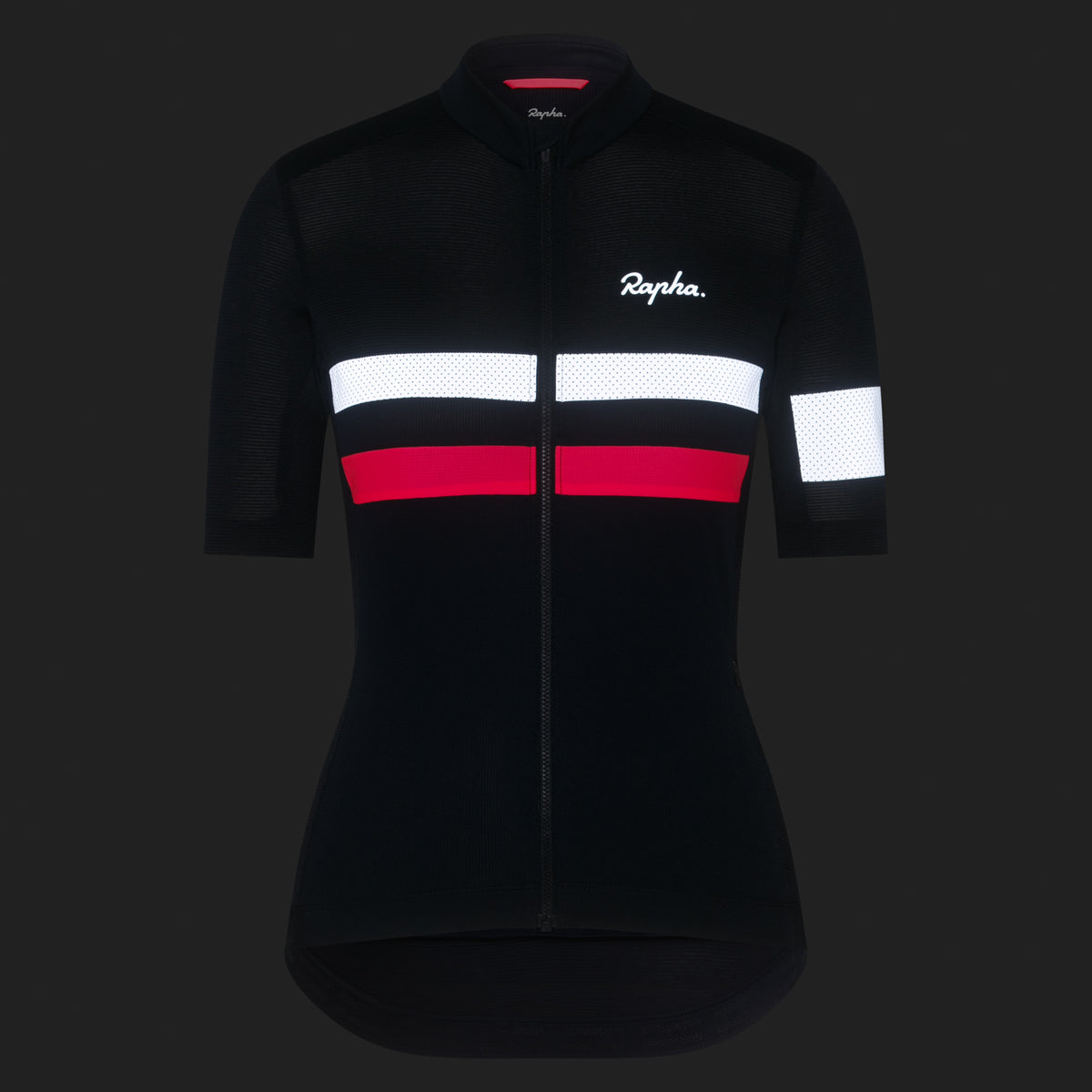 Women's Brevet Lightweight Jersey - Dark Navy/High-Vis Pink/White