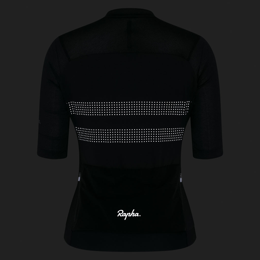 Women's Brevet Lightweight Jersey III - Black/Black Reflective