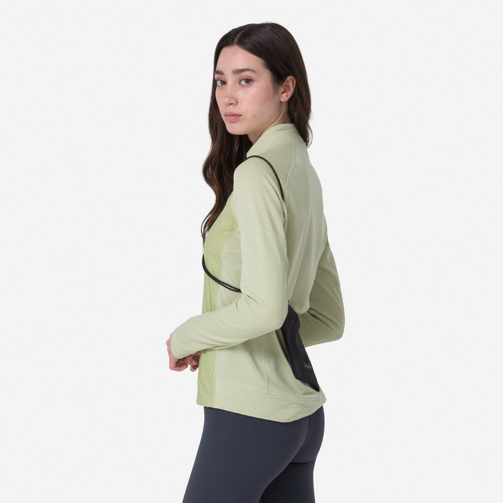 Women's Explore Zip Neck Pullover - Lint / Aloe Wash