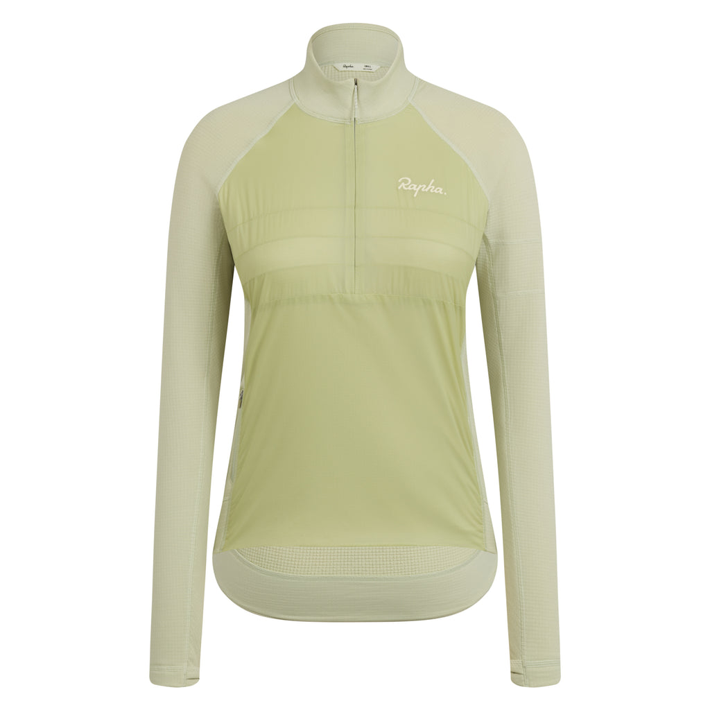 Women's Explore Zip Neck Pullover - Lint / Aloe Wash