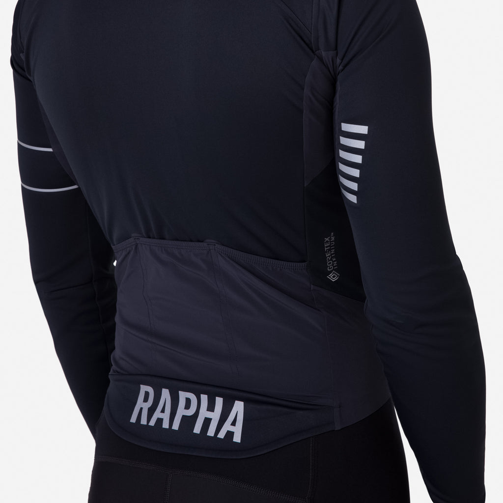 Men's Pro Team LS Windstopper Jersey - Black/Black