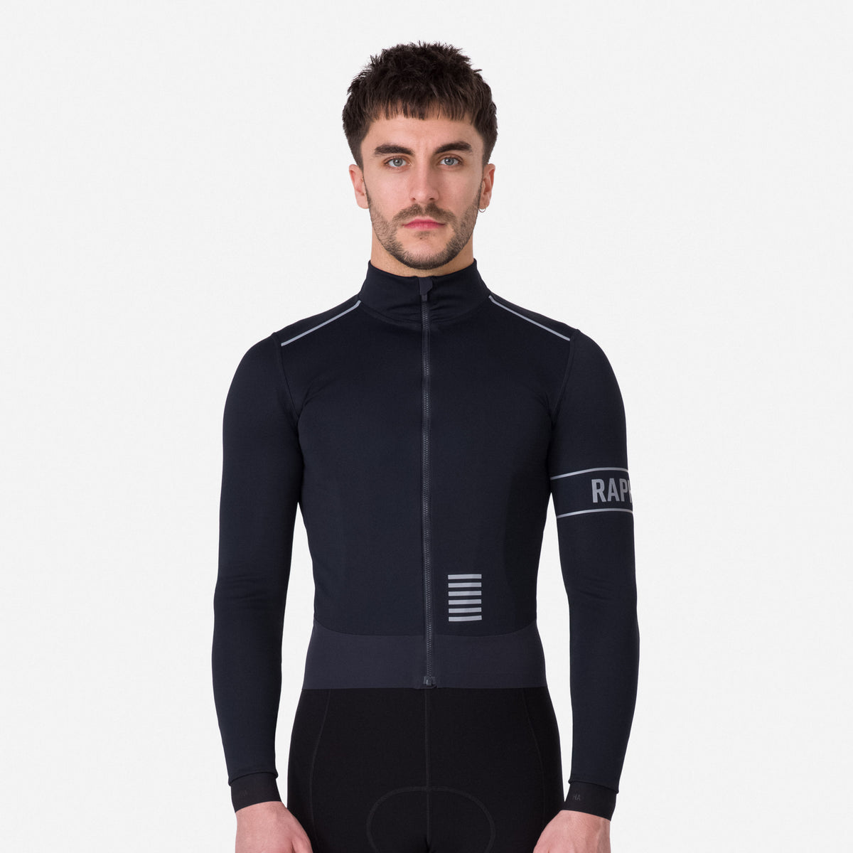 Men's Pro Team LS Windstopper Jersey - Black/Black