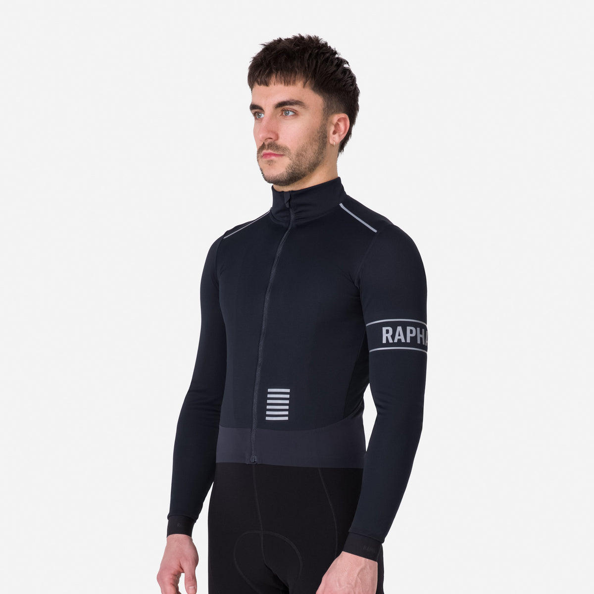 Men's Pro Team LS Windstopper Jersey - Black/Black
