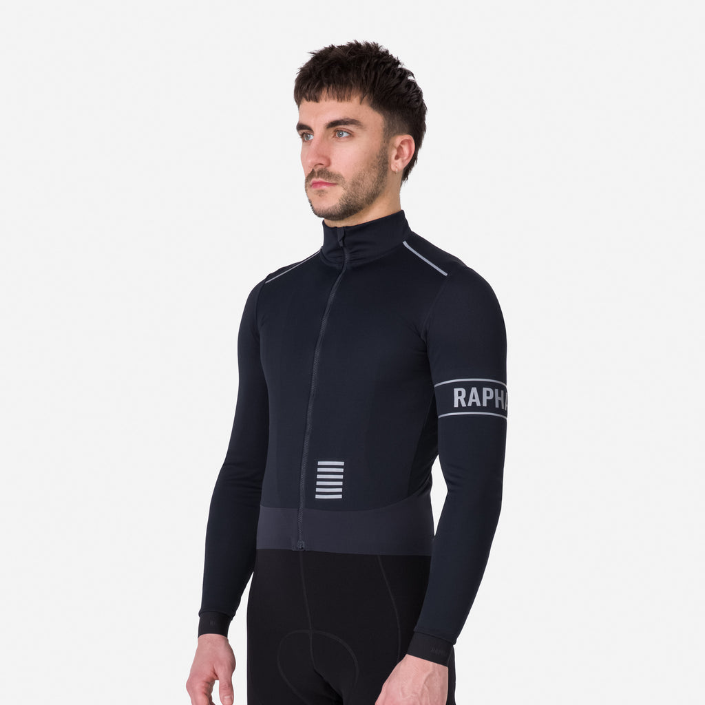 Men's Pro Team LS Windstopper Jersey - Black/Black