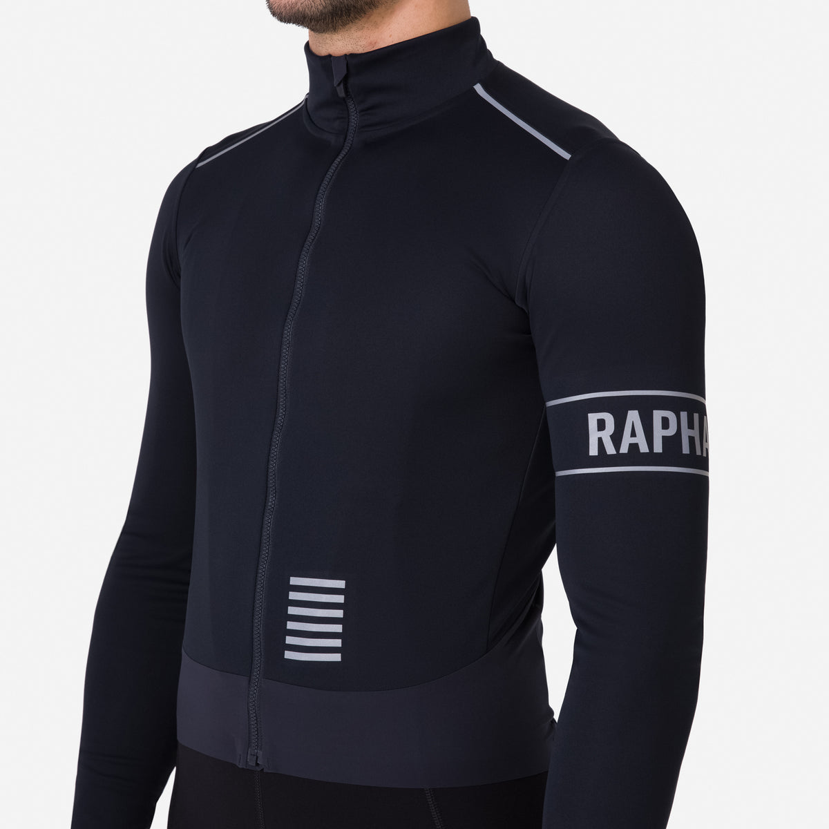 Men's Pro Team LS Windstopper Jersey - Black/Black