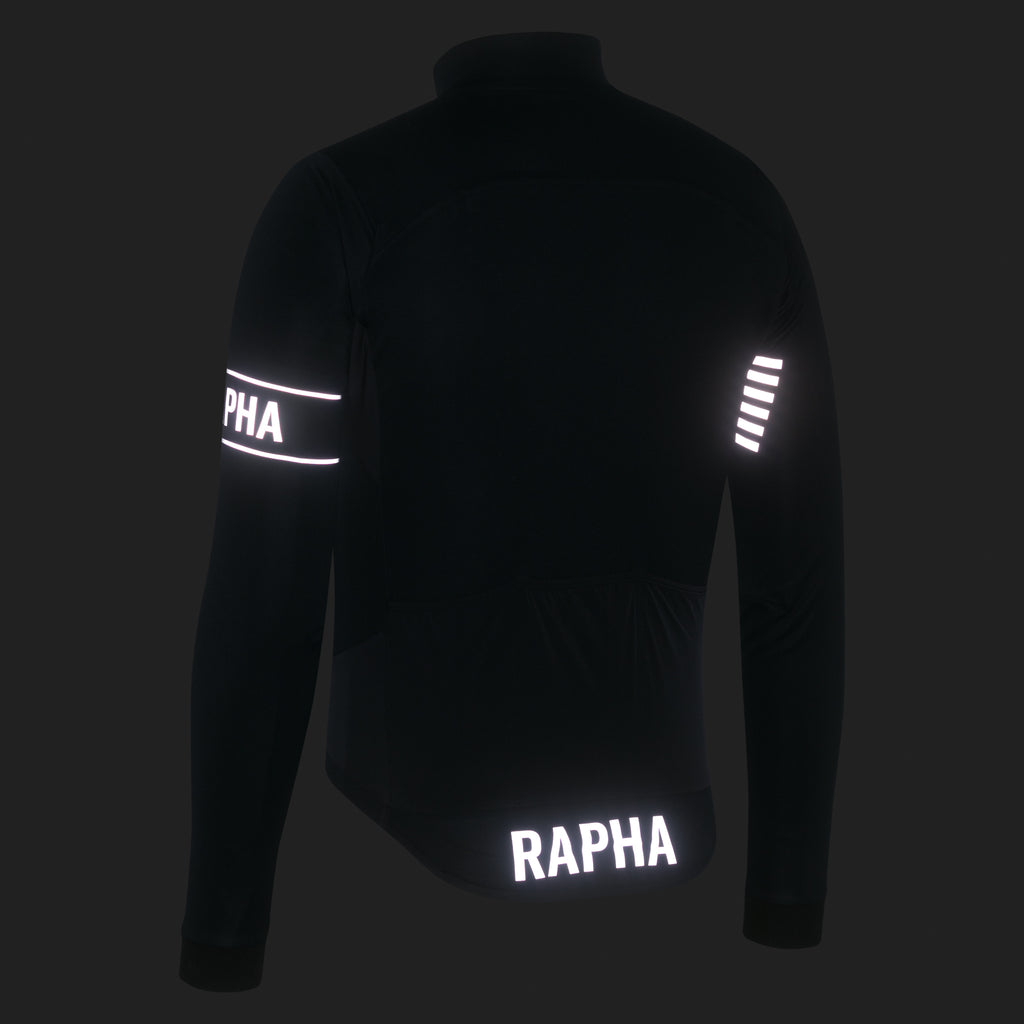 Men's Pro Team LS Windstopper Jersey - Black/Black