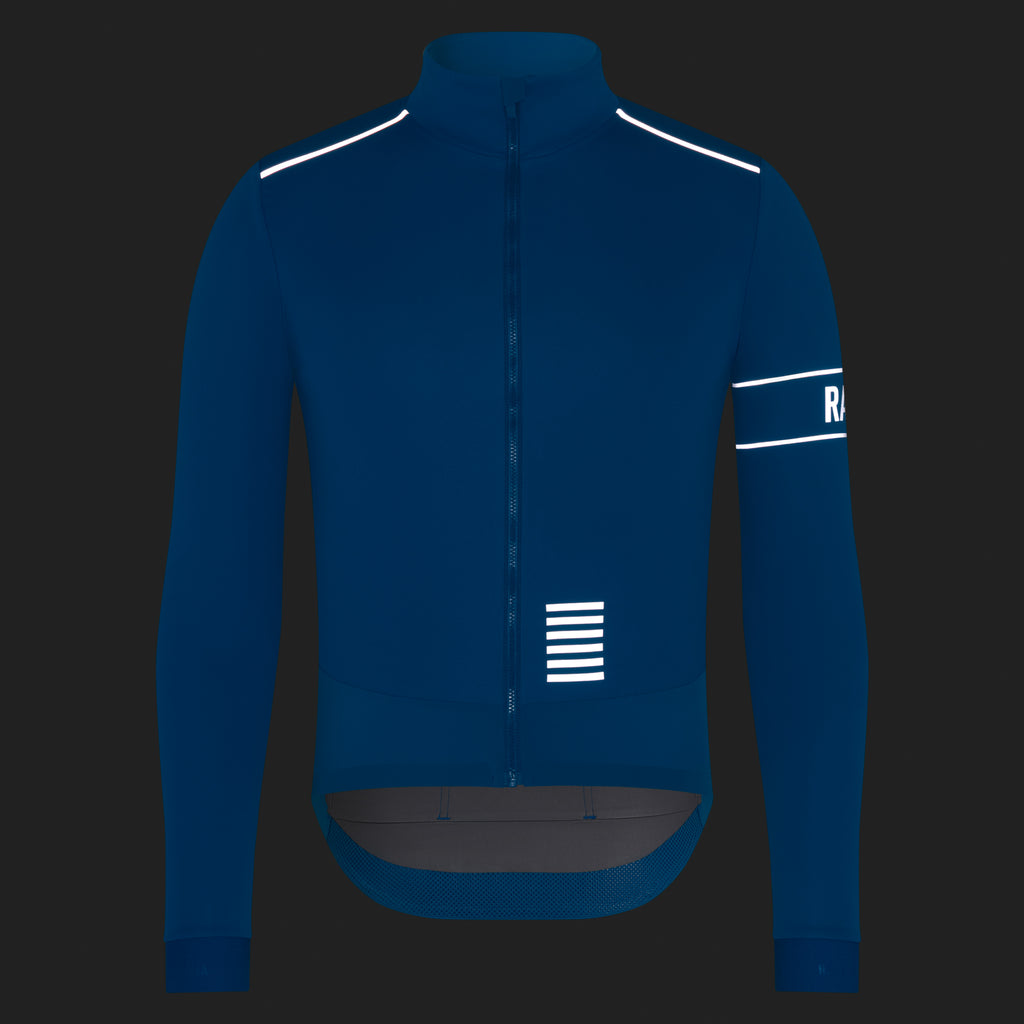 Men's Pro Team LS Windstopper Jersey - Petrol Blue/Silver Reflective