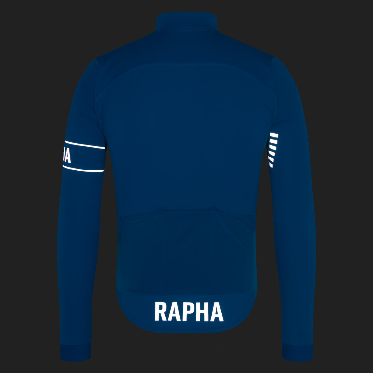 Men's Pro Team LS Windstopper Jersey - Petrol Blue/Silver Reflective