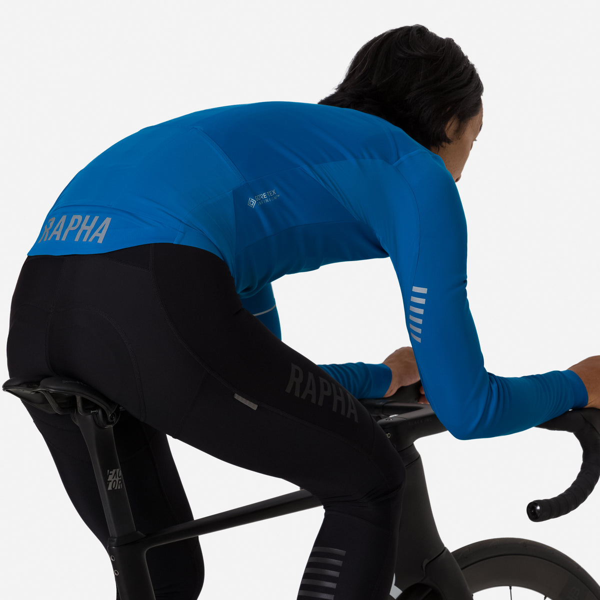 Men's Pro Team LS Windstopper Jersey - Petrol Blue/Silver Reflective