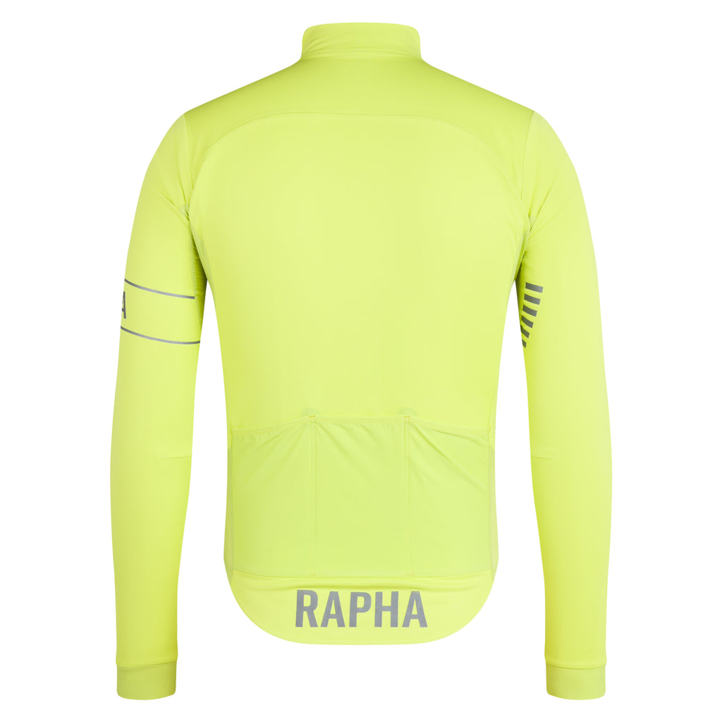Men's Pro Team LS Windstopper Jersey - Bright Lime/Silver Reflective