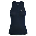 Women's Half Zip Tank - Dark Navy/White
