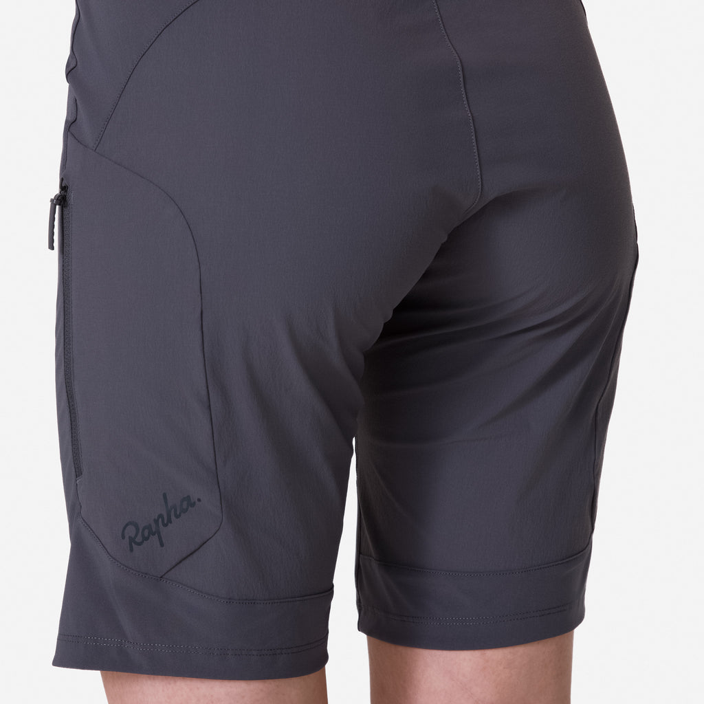 Women's Trail Lightweight Shorts - Dark Grey/Black