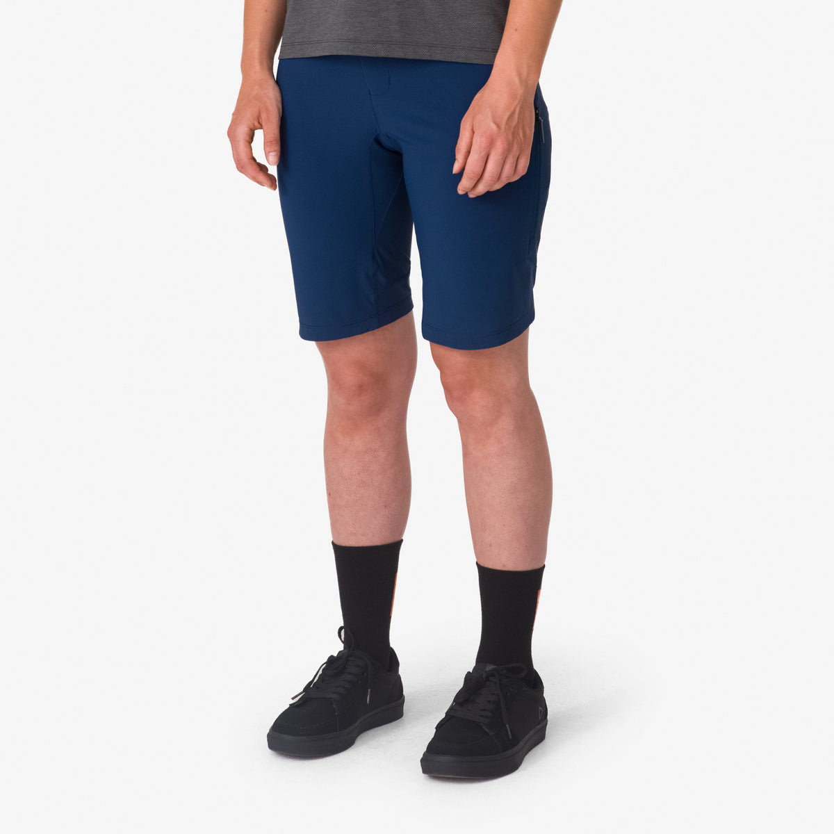 Women's Trail Lightweight Shorts - Deep Blue/Light Grey
