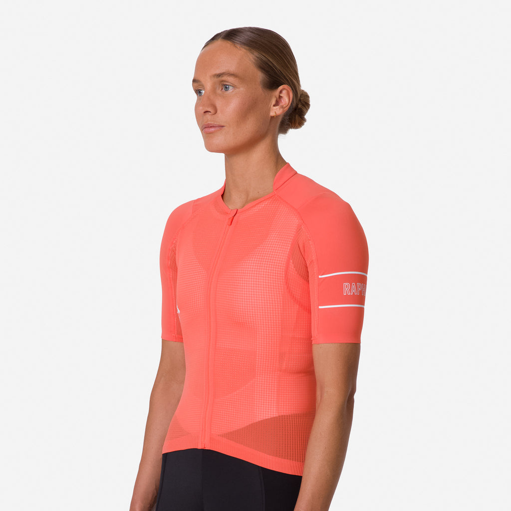 Women's Pro Team Lightweight Jersey - Flame/White