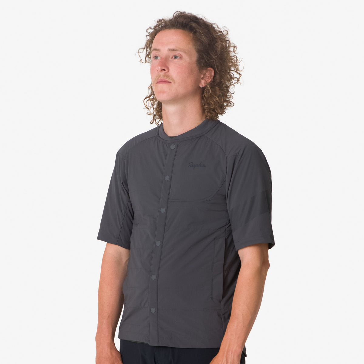 Men's Trail Insulated Short Sleeve Jacket - Dark Grey/Black