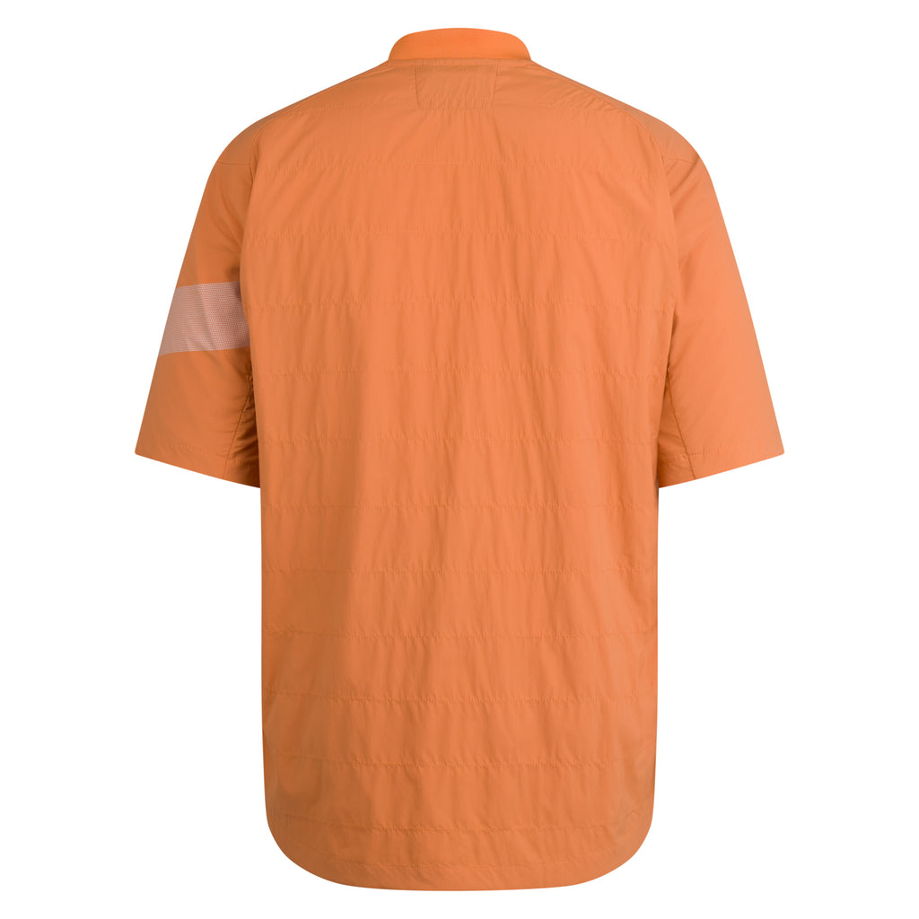 Men's Trail Insulated Short Sleeve Jacket - Dusted Orange/Silver