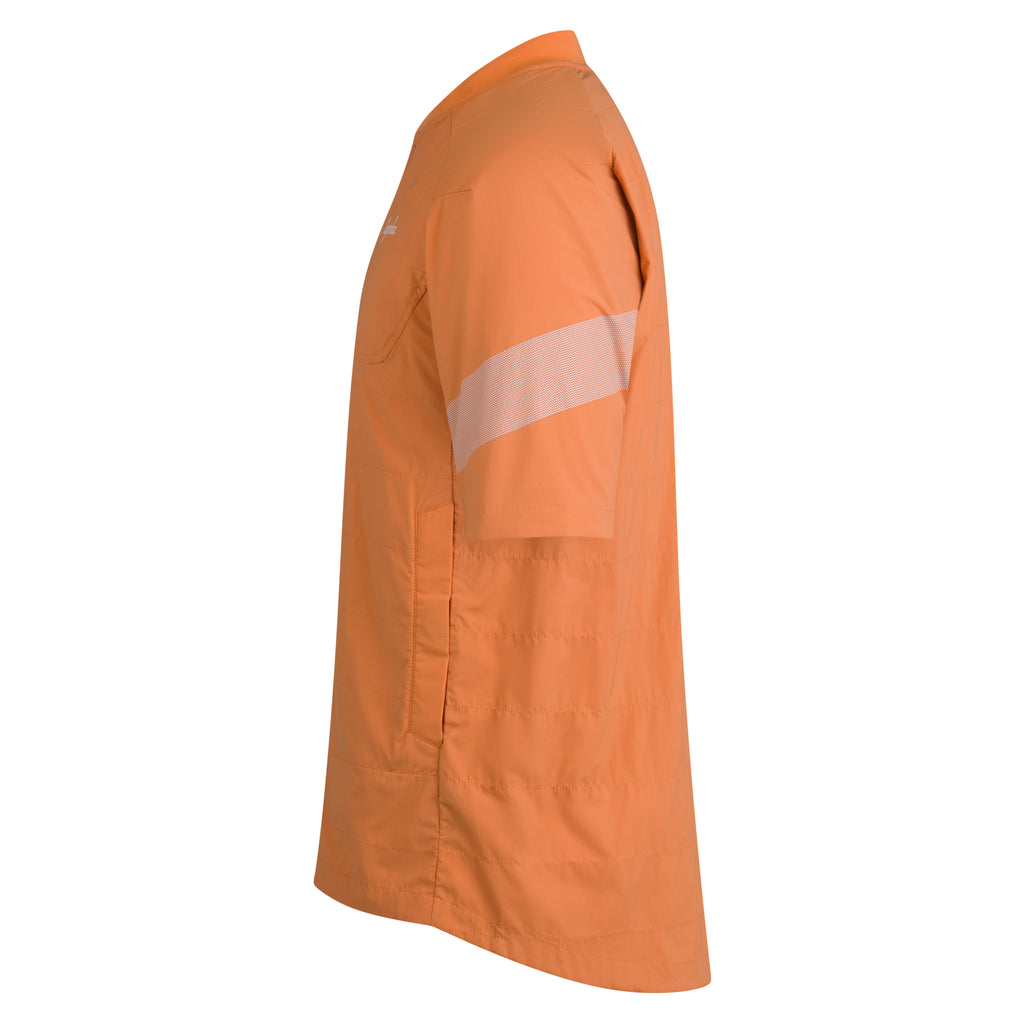 Men's Trail Insulated Short Sleeve Jacket - Dusted Orange/Silver