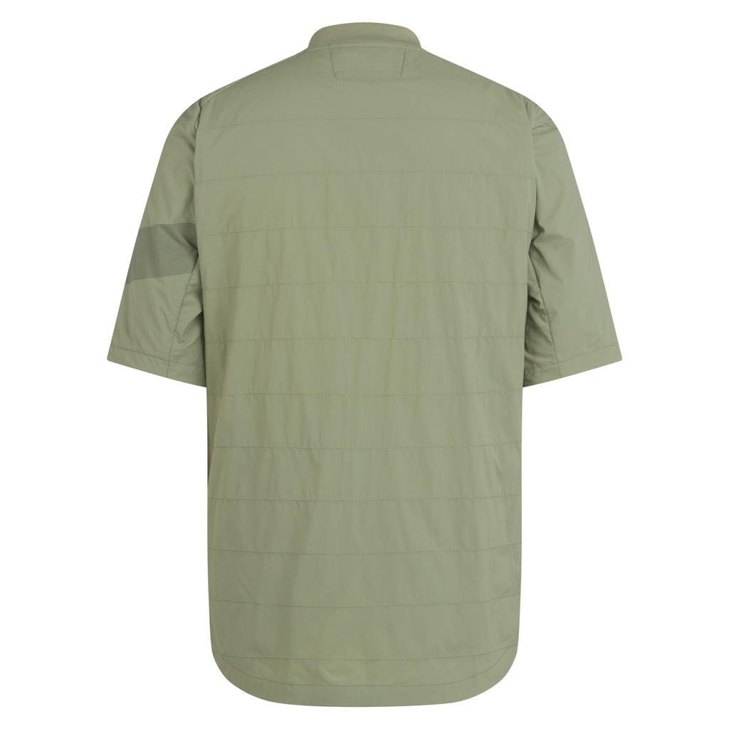 Men's Trail Insulated Short Sleeve Jacket - Olive Green/Deep Olive Green