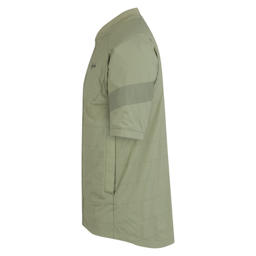 Men's Trail Insulated Short Sleeve Jacket - Olive Green/Deep Olive Green