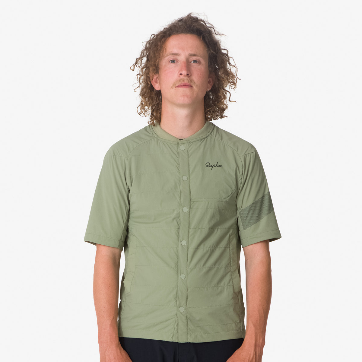 Men's Trail Insulated Short Sleeve Jacket - Olive Green/Deep Olive Green