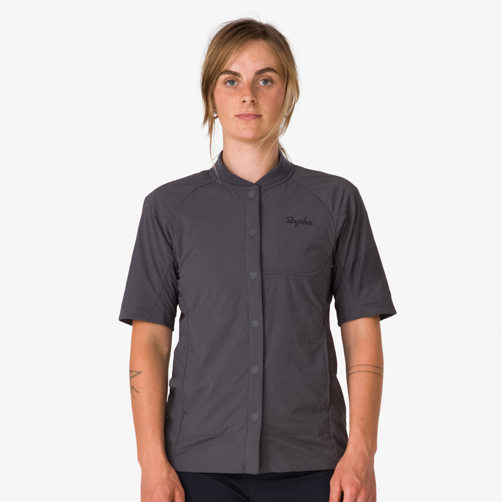 Women's Trail Insulated Short Sleeve Jacket - Dark Grey/Black