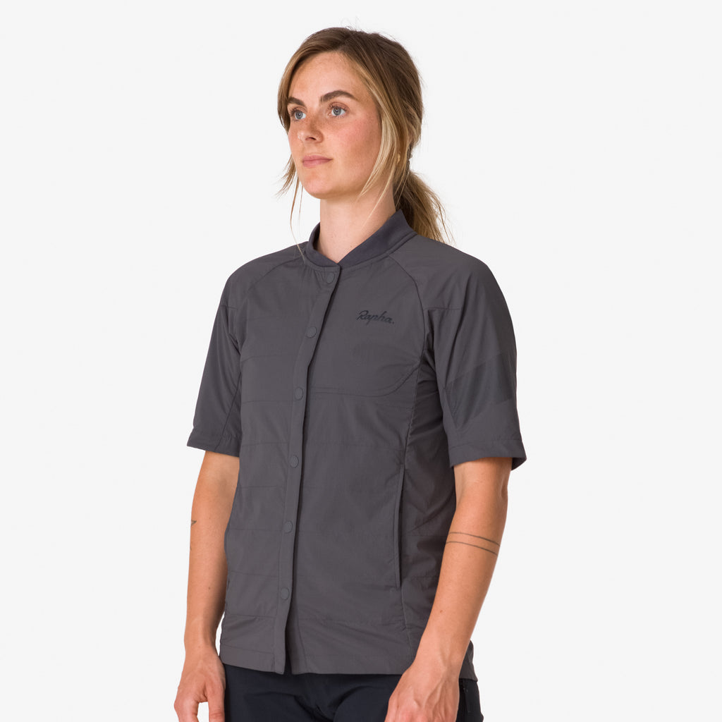 Women's Trail Insulated Short Sleeve Jacket - Dark Grey/Black