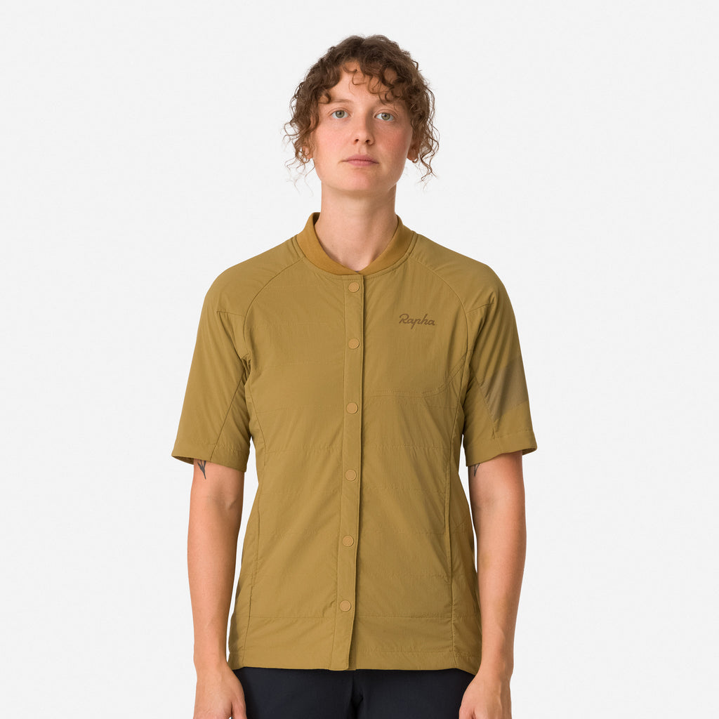 Women's Trail Insulated Short Sleeve Jacket - Faded Gold / Brown