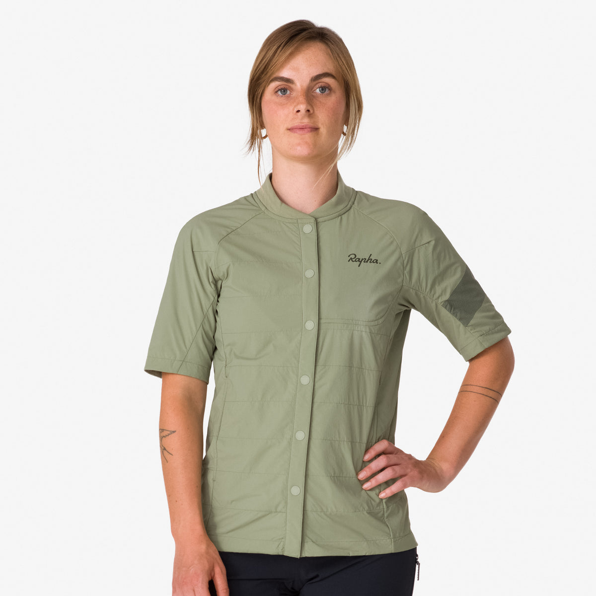 Women's Trail Insulated Short Sleeve Jacket - Olive Green/Deep Olive Green