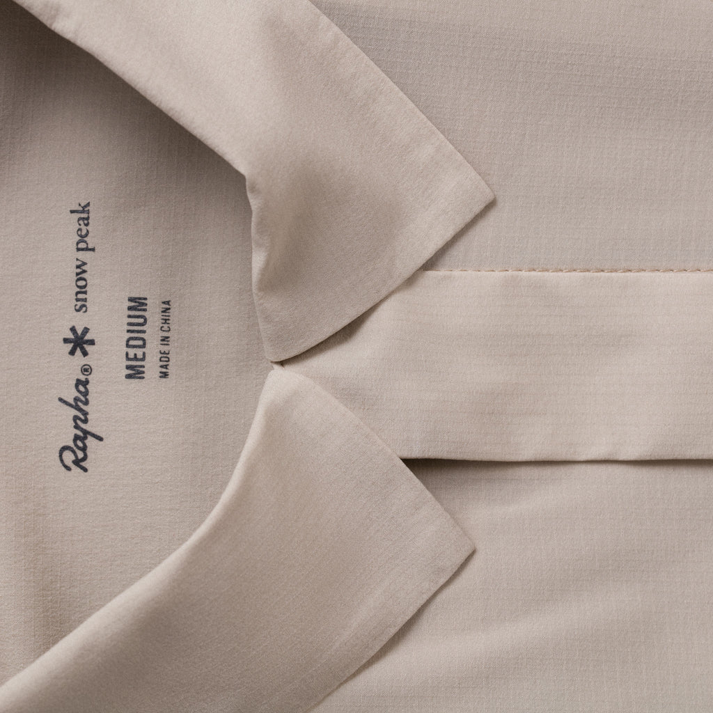 Men's Rapha + Snow Peak DWR Light Shirt - Stone/Off-White