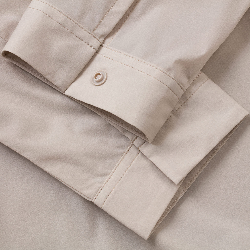 Men's Rapha + Snow Peak DWR Light Shirt - Stone/Off-White