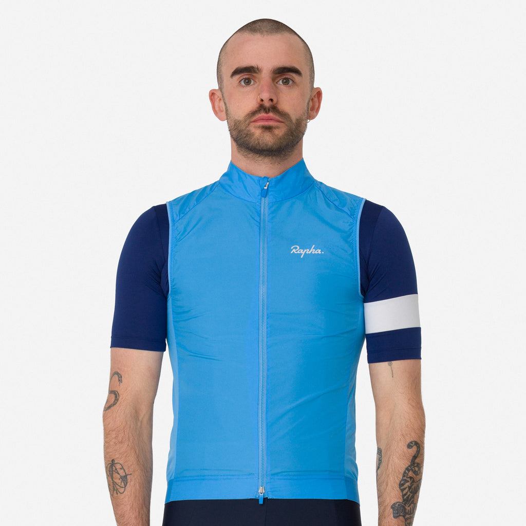 Men's Core Gilet - Cornflower/White