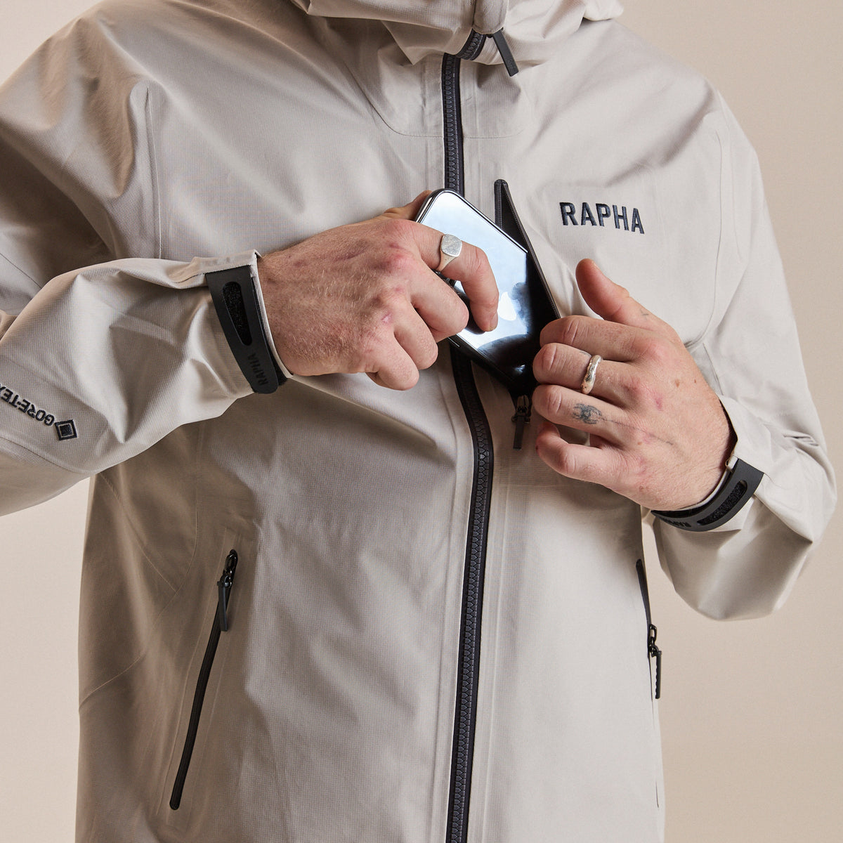 Men's Trail Gore-Tex Jacket - Silver/Dark Grey