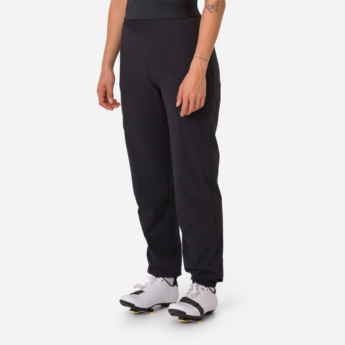 Women's Riding Pants with Pad - Black/White