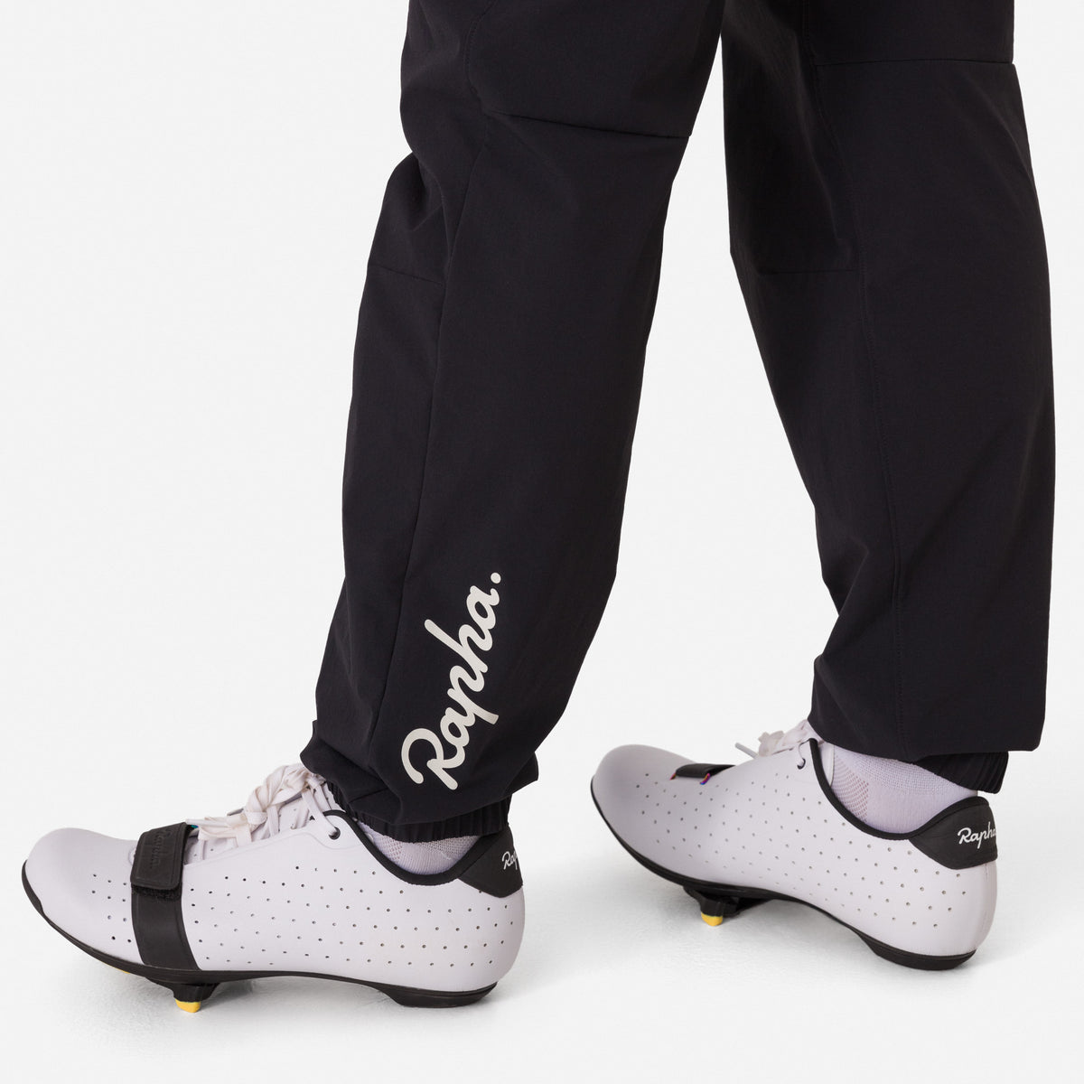 Women's Riding Pants with Pad - Black/White